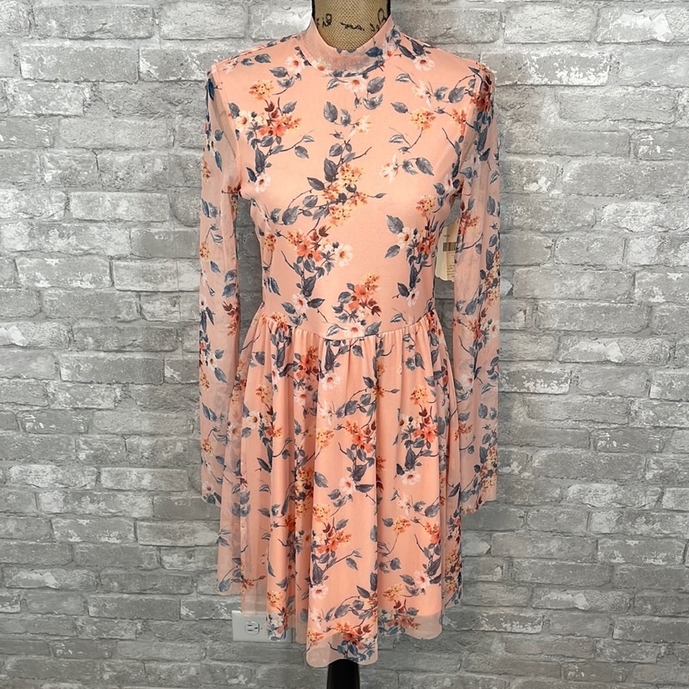 Altar'd State Floral Pink Dress